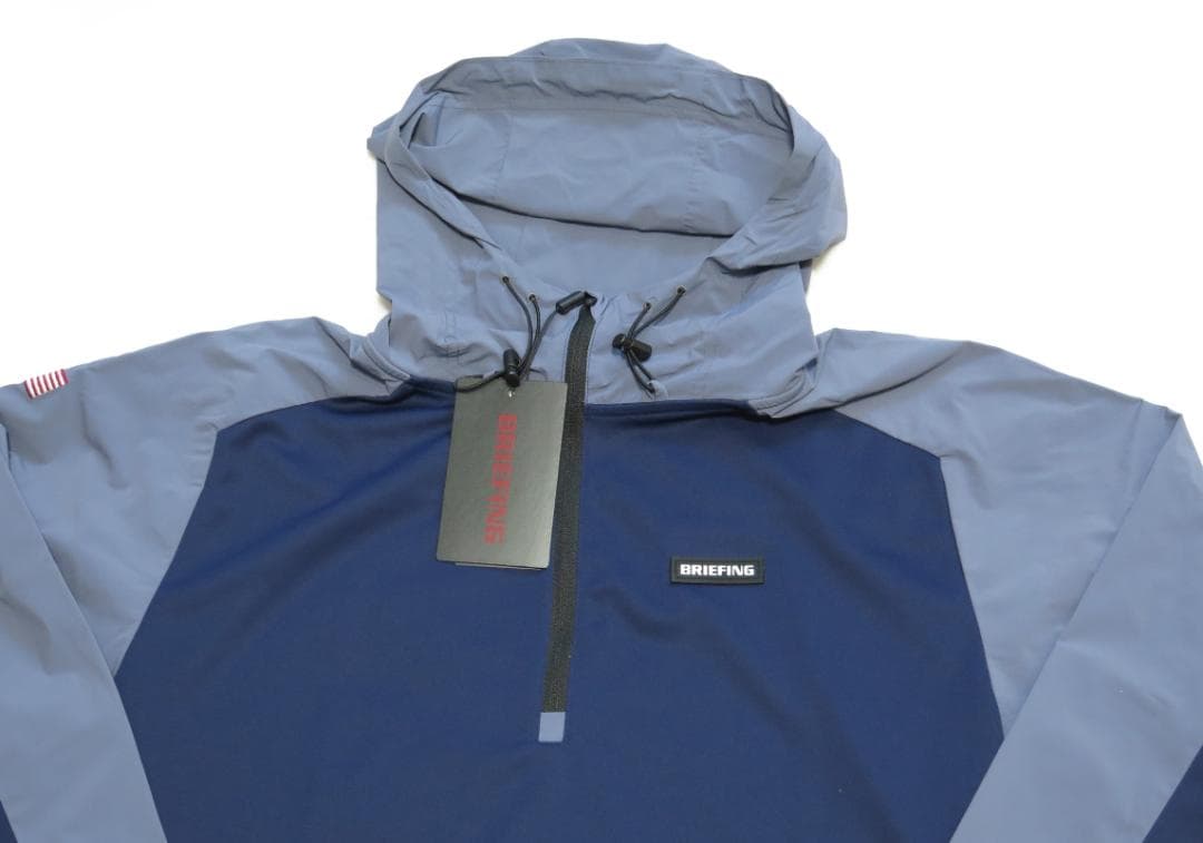 ⓂBRIEFING GOLFブリーフィングゴルフ ハーフジップフーディーNAVY