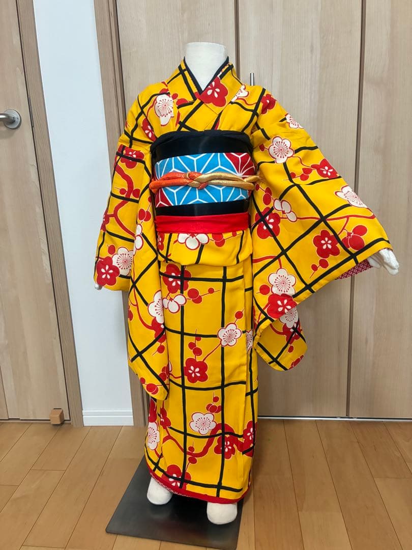 町娘風　七五三 7歳 女の子 着物セット レトロ