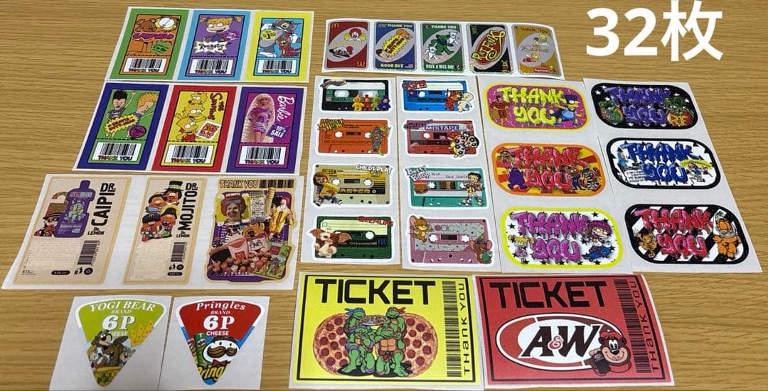 アメキャラ　ロールシール　切り売り　詰め合わせパック300枚　現品限り❣️