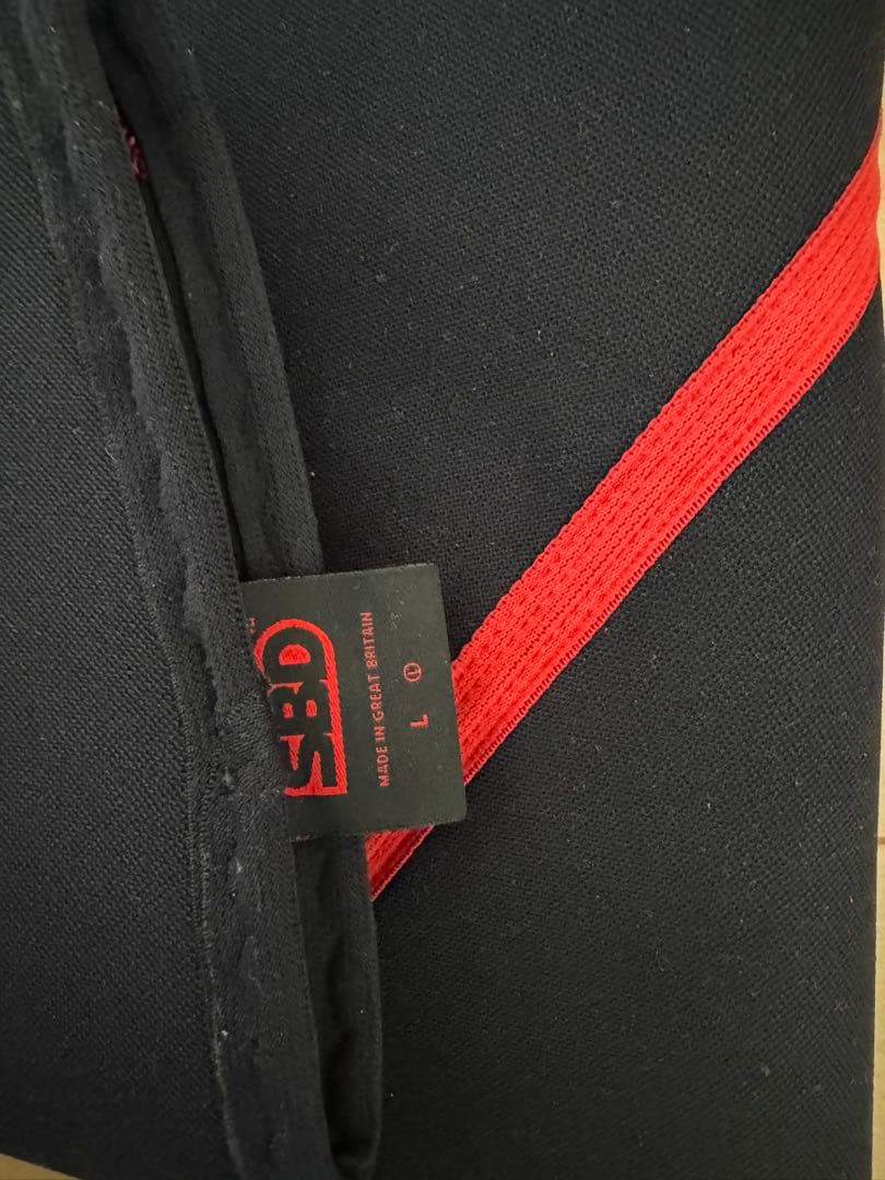 SBD サポート用膝パッド Lサイズ 黒/赤