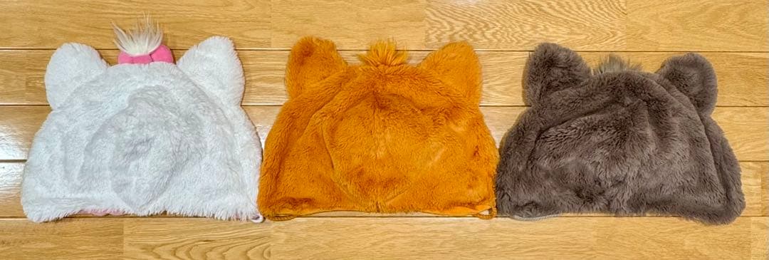ディズニーキャラクター帽子3点セット