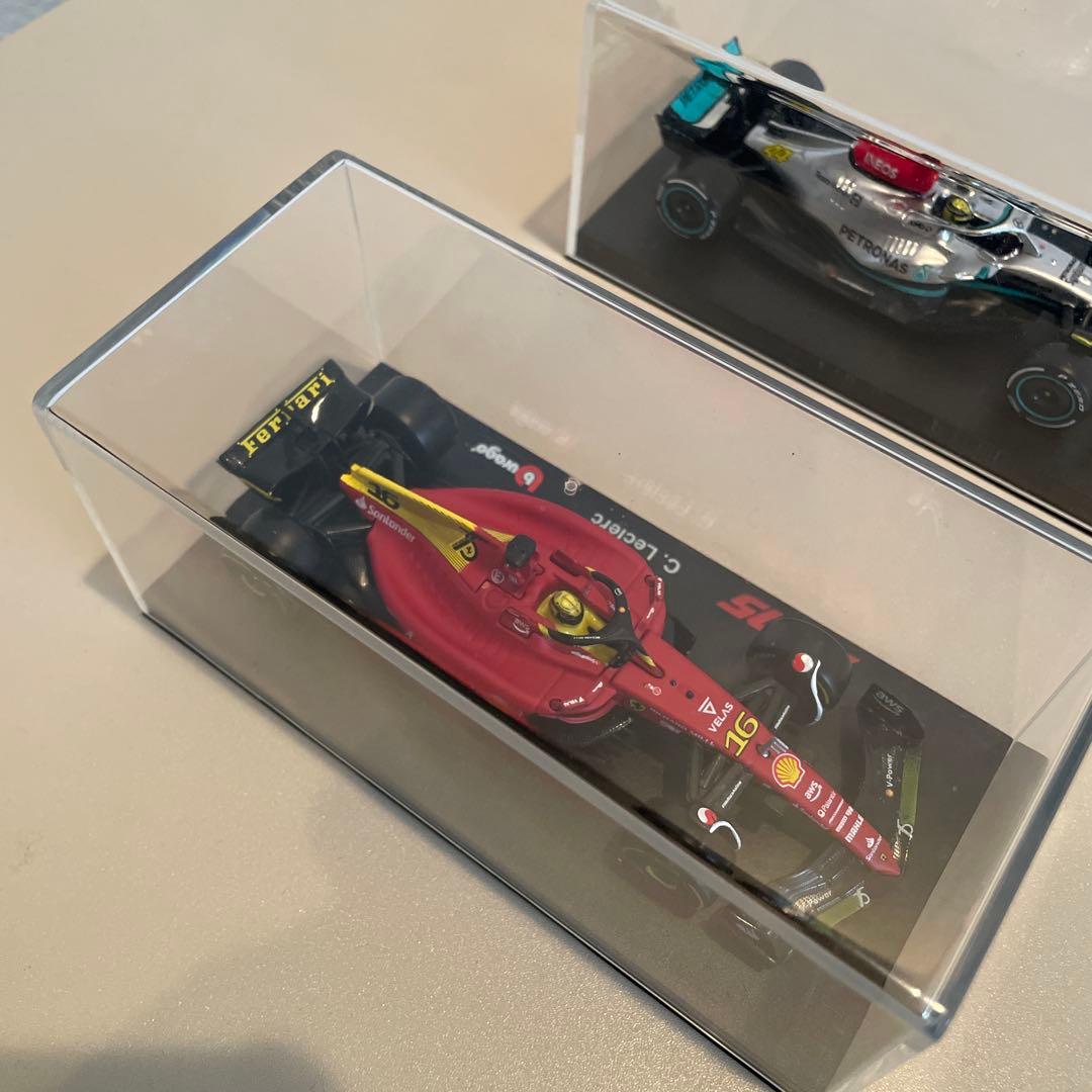 ①フェラーリ F1-75 イタリアGP ②メルセデス W13