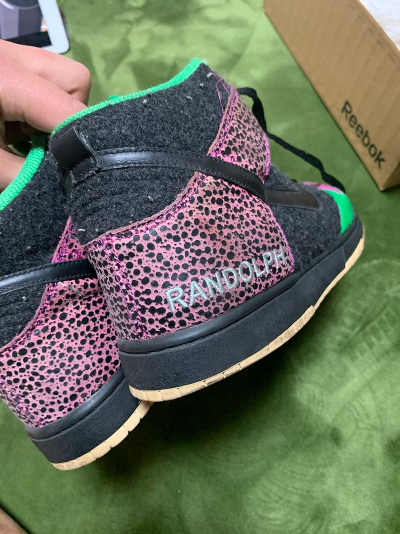 NIKE スニーカー　緑　ピンク　グリーン　30cm 中古
