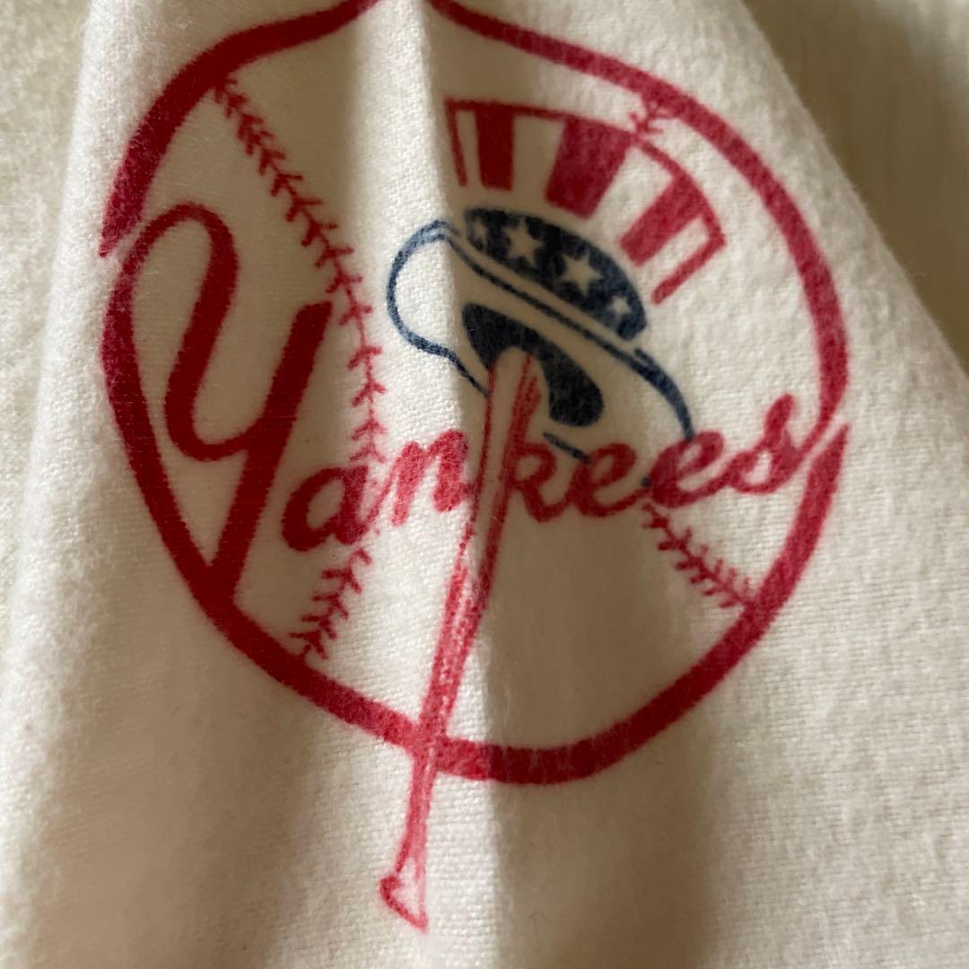 ヤンキース MLB チャンピオン USA製 コットン ベースボールシャツ L寸
