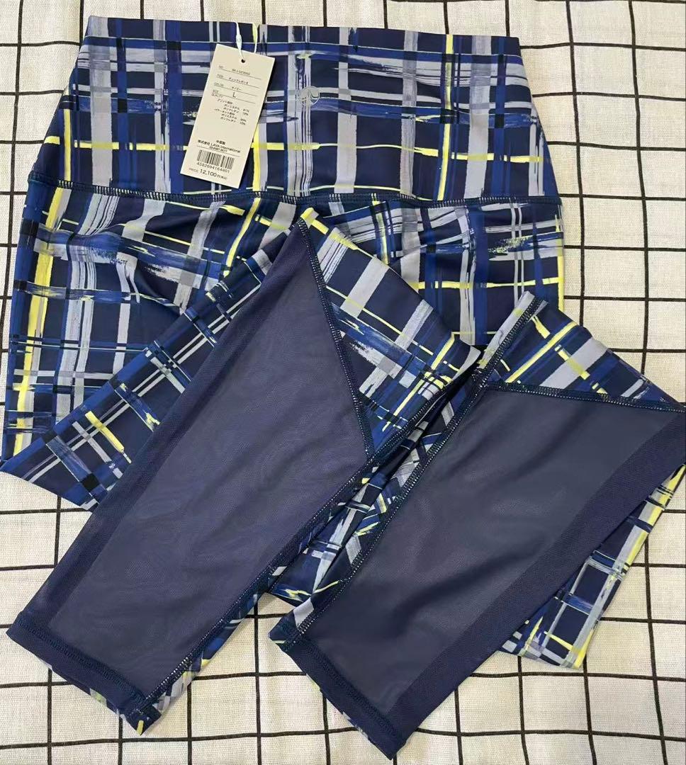 【SUKALA】☆新品・未使用☆チェックレギンス Lサイズ