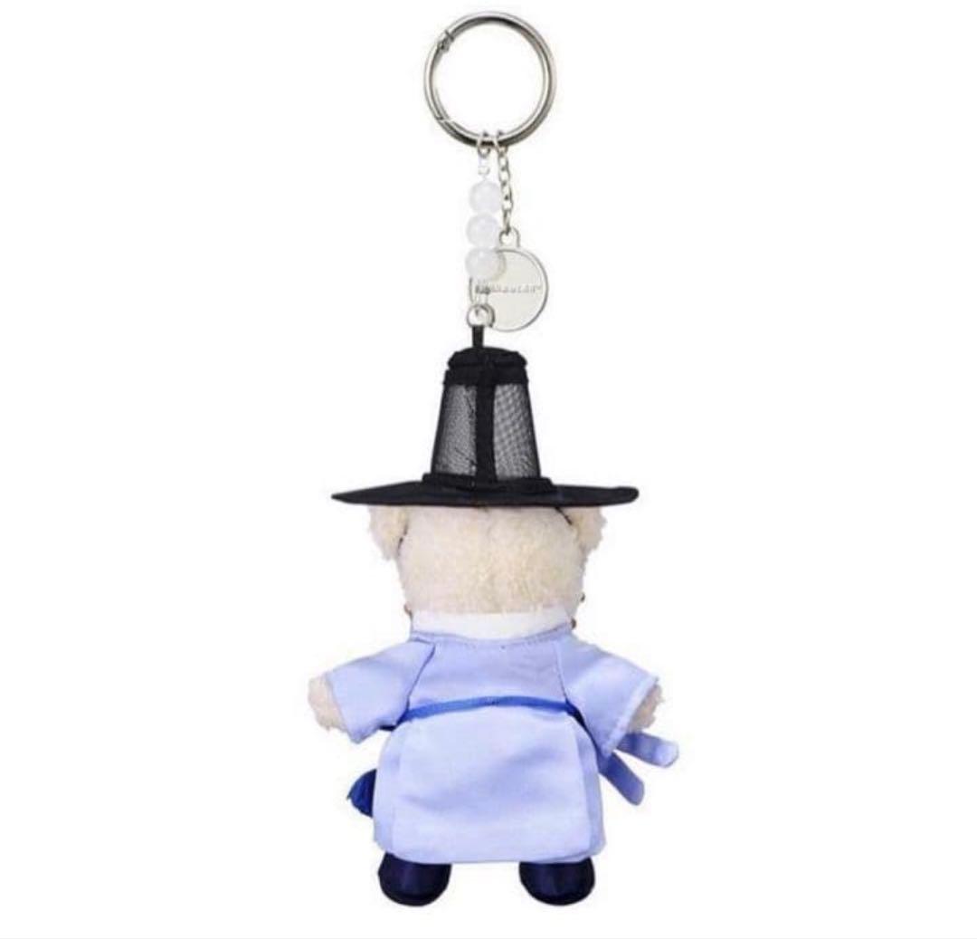 新品　未開封　韓国　伝統衣装クマ　キーホルダー　スタバ