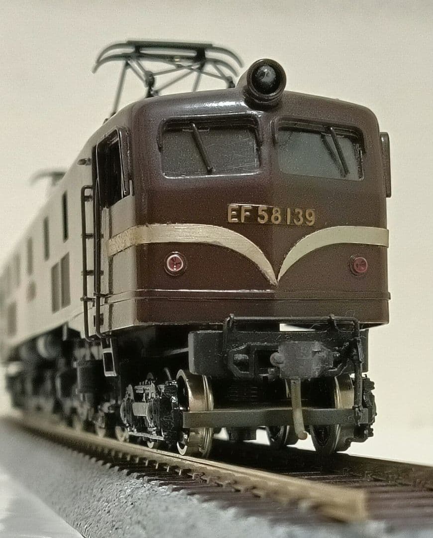 HOゲージ 天賞堂 EF58電気機関車、 ブラス製、動作調整済、現状品
