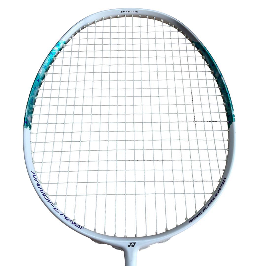 YONEX ナノフレア300バドミントンラケット ホワイト グリーン