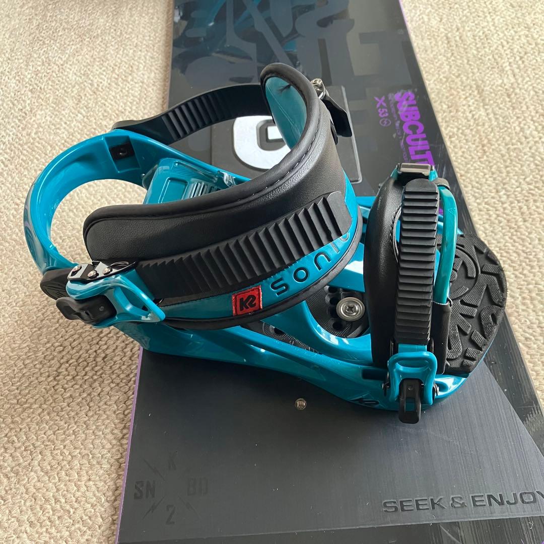 スノーボードセット K2 デッキ、バイン、ケース、ブーツ
