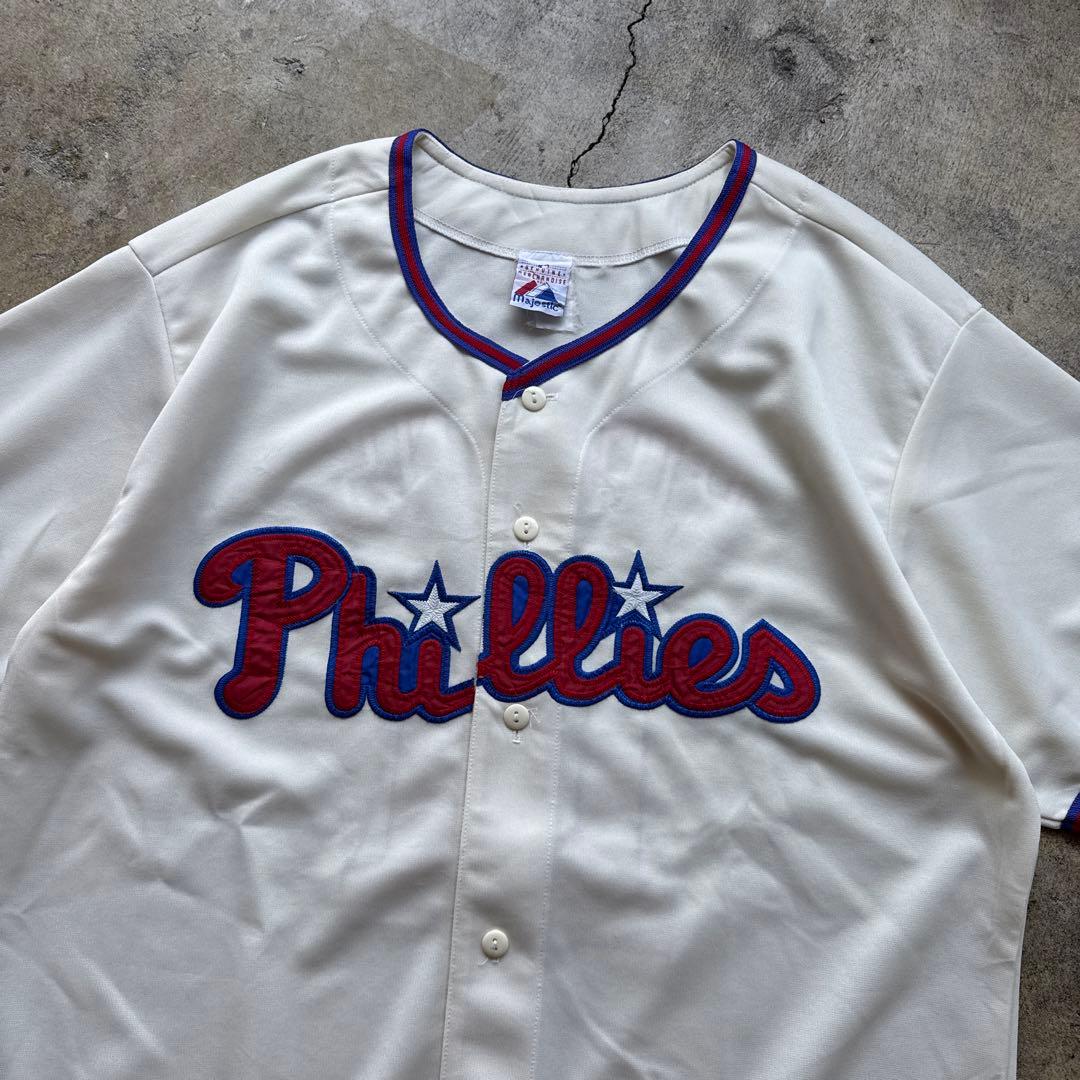 応援グッズ MLB Phillies Majestic game shirt