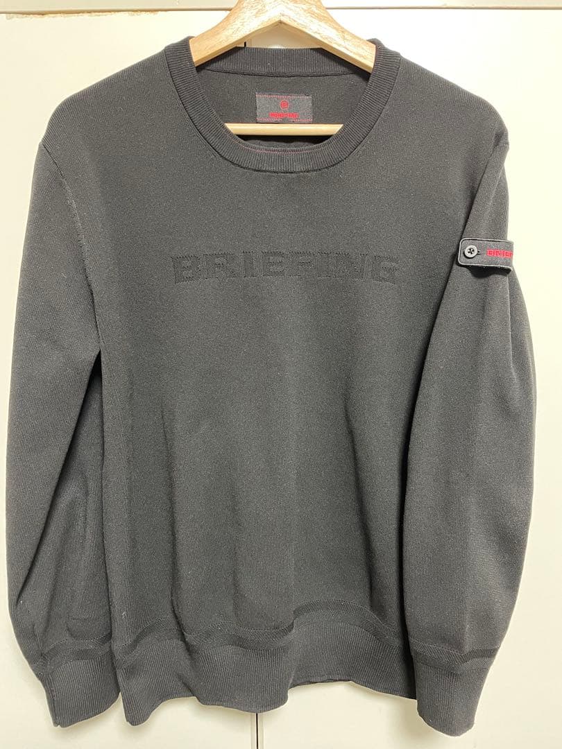 【美品今月限定価格】BRIEFING ブラック 長袖セーター M
