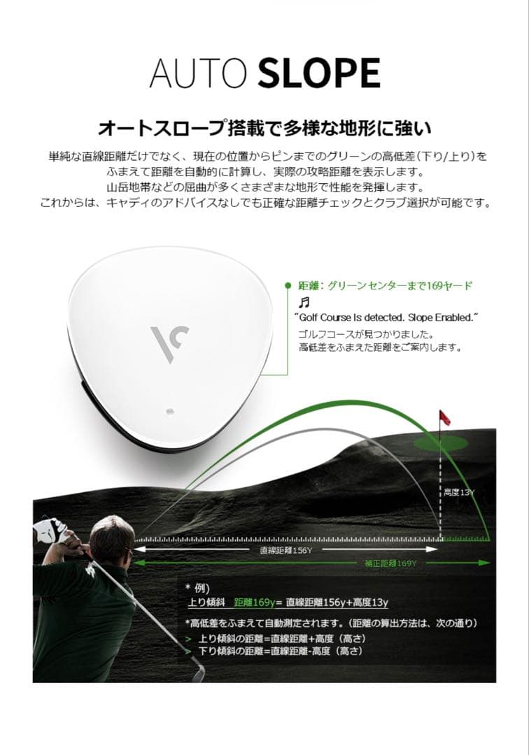 ボイスキャディ ゴルフ GPS レンジファインダー VC300A