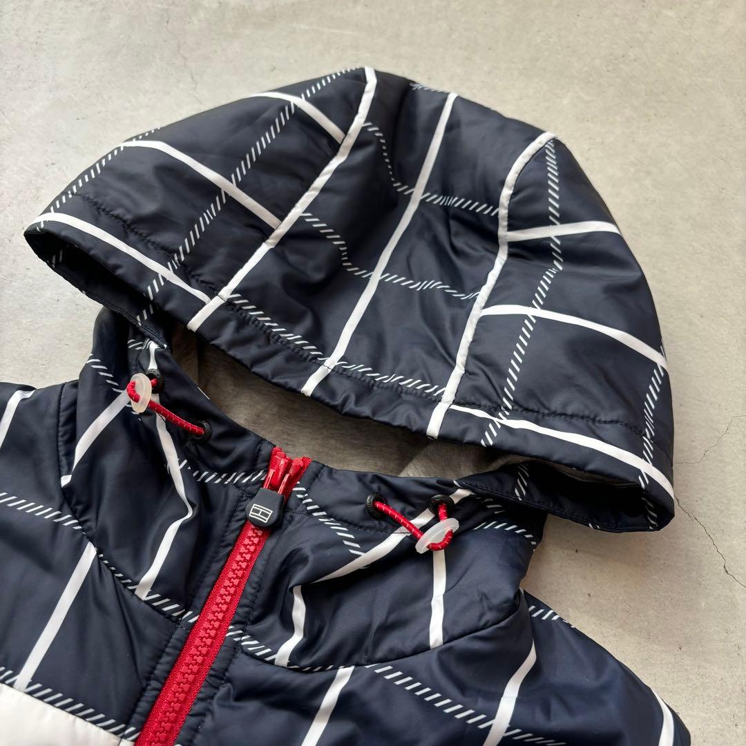 【美品】  GOLF 中綿フードジップベスト ロゴ M