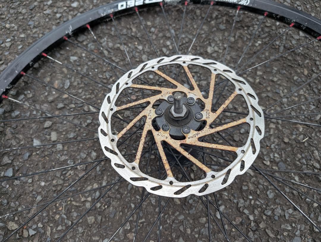 26インチ 完組 ホイール 前後 single speed ナット止め