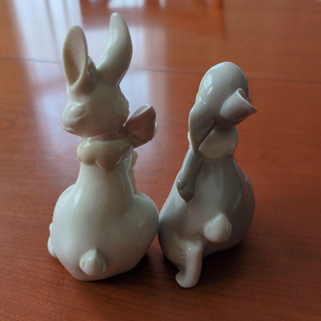 リヤドロ Nao by LLADRO 置物 陶器うさぎ フィギュリン