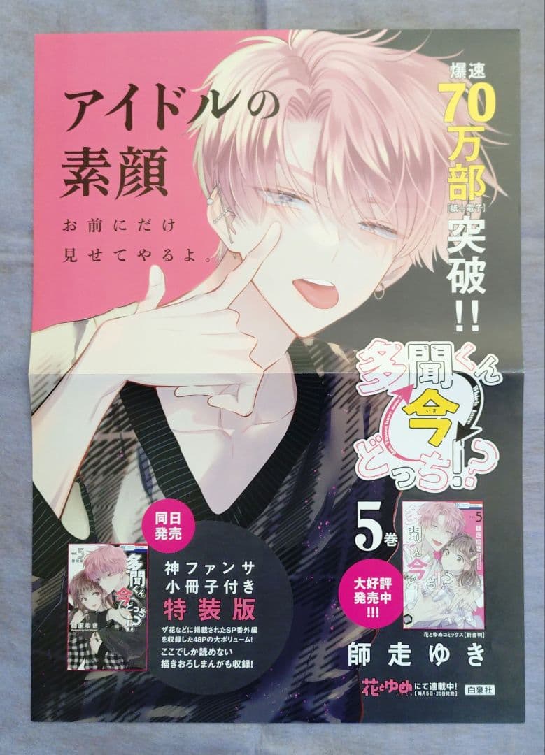 多聞くん今どっち！？ 5巻 非売品 ポスター 【希少】