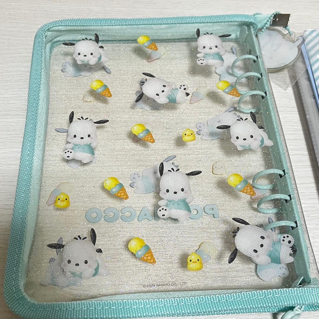 ポチャッコ ぷっくり3D クリアバインダー トレカ ファイル サンリオ　シール帳