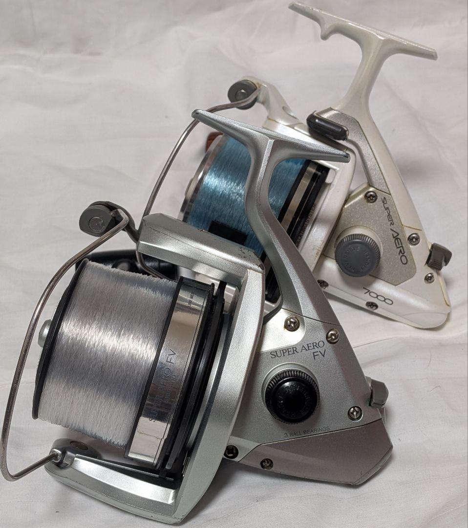 シマノスーパーエアロ7000&スーパーエアロFV投げ釣り専用リールまとめて2台