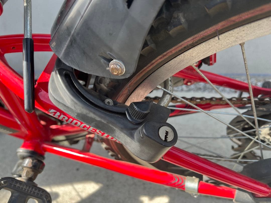 ブリヂストン　20インチ　子供用　自転車　赤