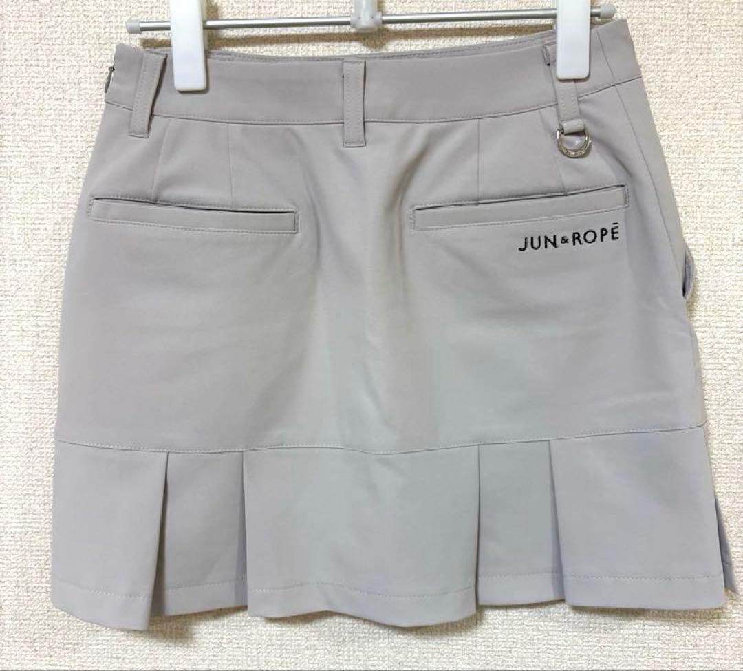 JUN&ROPE プリーツスカート インナーパンツ付き　グレー　Sサイズ