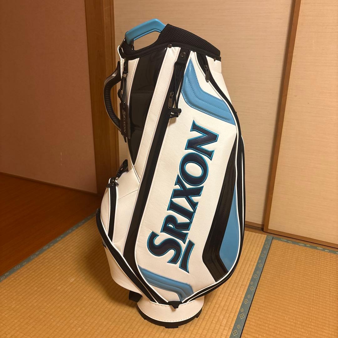 SRIXON キャディバッグ ホワイト/ブルー　フード付き