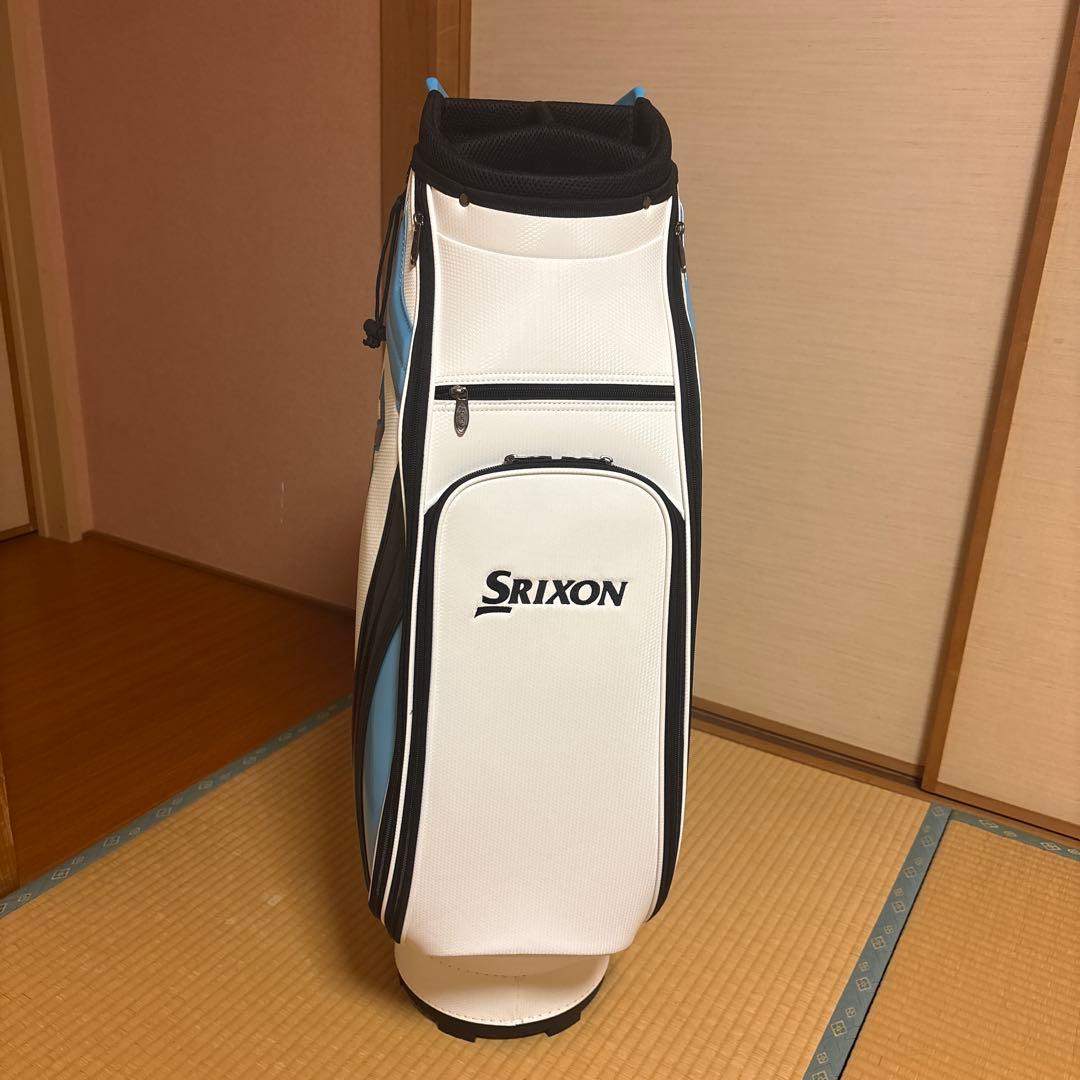 SRIXON キャディバッグ ホワイト/ブルー　フード付き