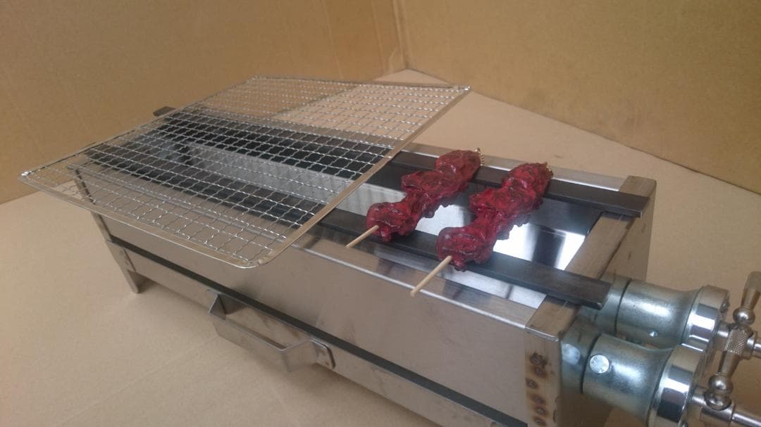 ガス 焼鳥台 牡蠣小屋 魚介 海鮮 網磯焼 牛串 とうもろこし あぶり 炉端干物