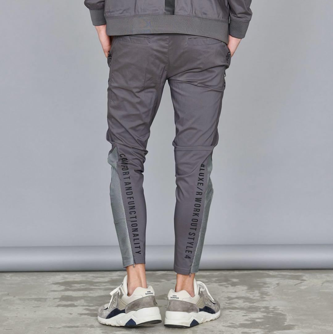 LUXE/R ラグジュ パンツ ゴルフ 細身 タイト スリム チャコール L