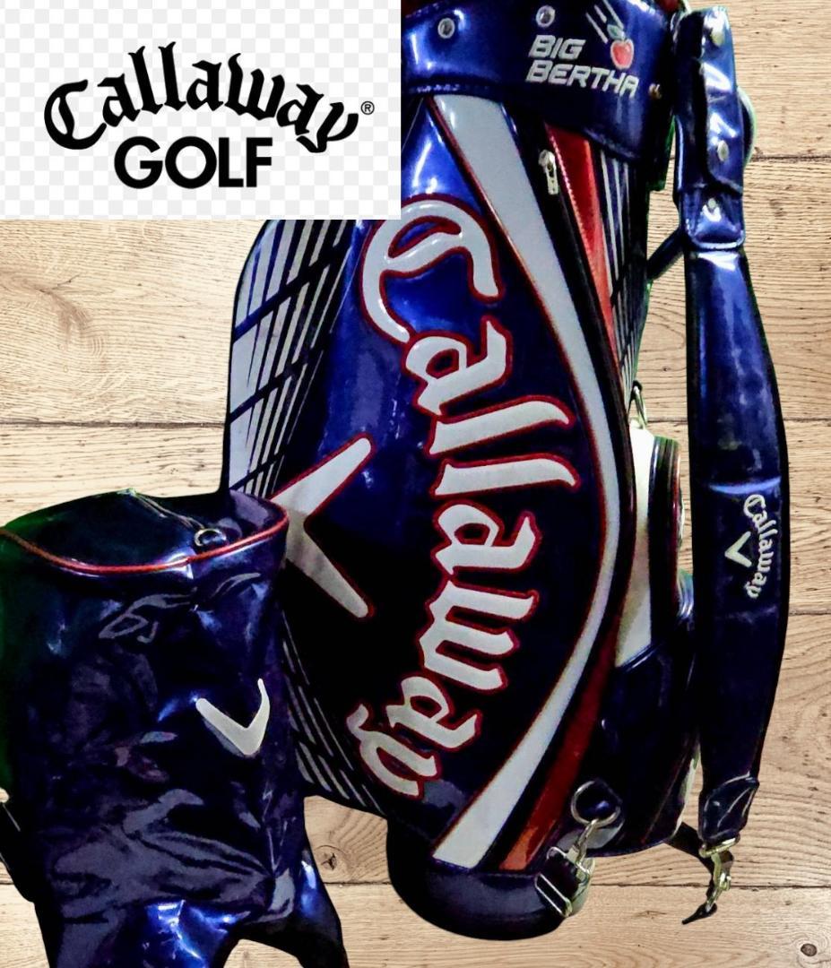 送料無料/美品Callaway Big Bertha エナメル高級キャディバッグ