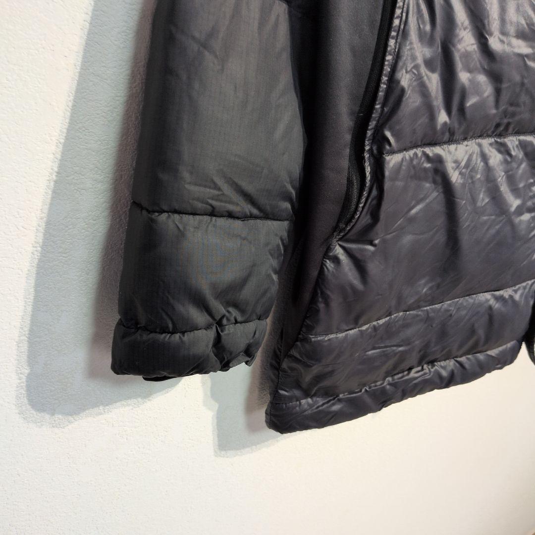 ATHLETA　フーディー　中綿ジャケット　ベンチコート　黒　メンズ Ｌ