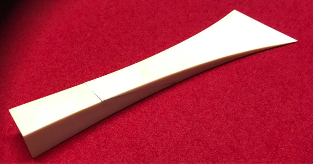 三味線撥100 天然素材マンモス/三味線/弦楽器/バチ