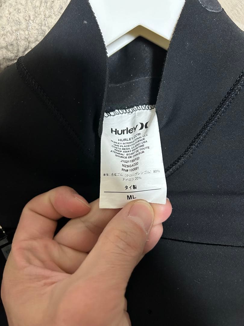 美品Hurley シーガルウェットスーツ MLサイズ ブラック