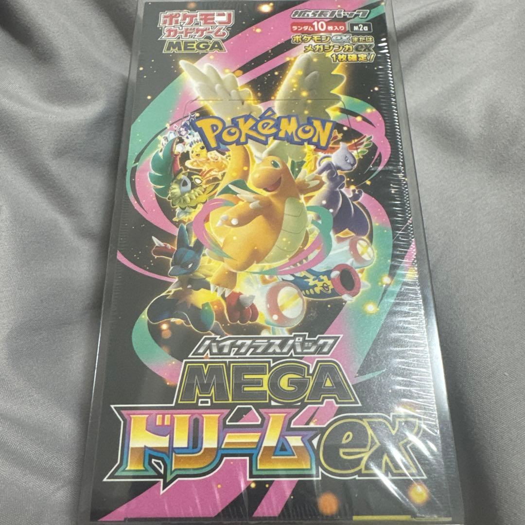シュリンク付き ポケモンカードゲーム MEGAドリームEX 1box