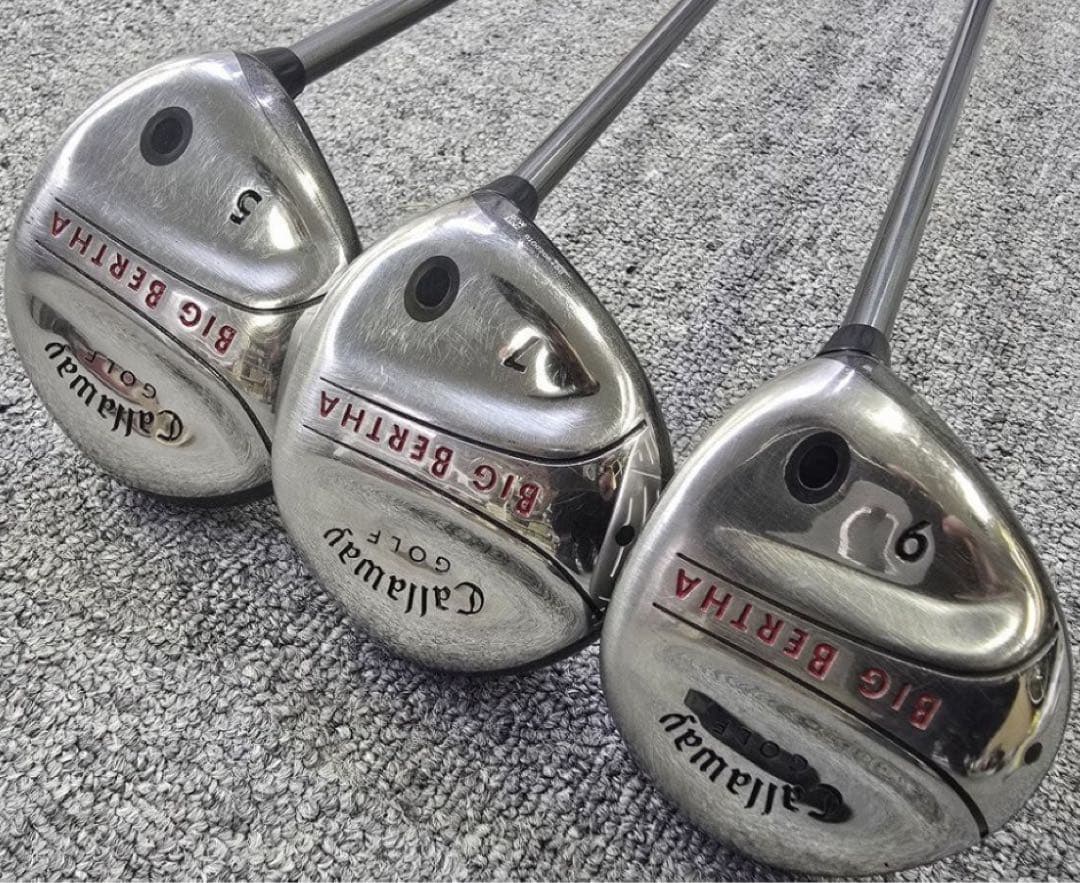Callaway キャロウェイ BIG BERTHA フェアウェイウッド3本SR