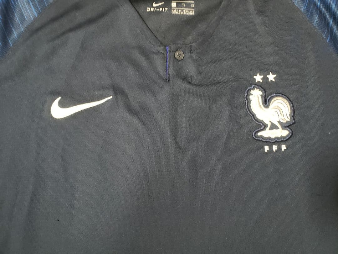 【18-19/W杯優勝】フランス代表 ホームユニフォーム ナイキ (XLサイズ)