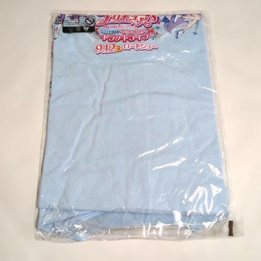 映画キミとアイドルプリキュアTシャツ M 水色