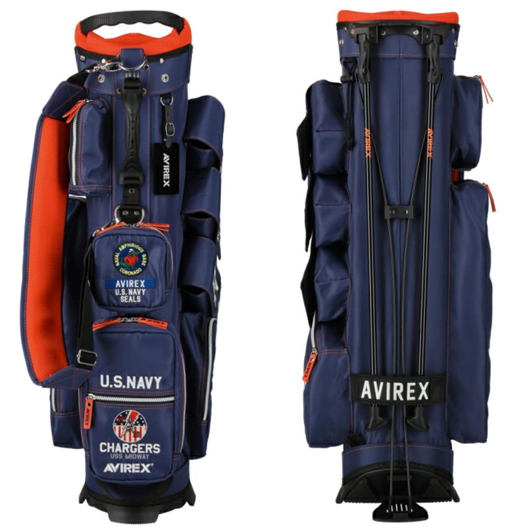 【新品】アビレックス ゴルフ AVG5S-AC27 キャディバッグ ネイビー