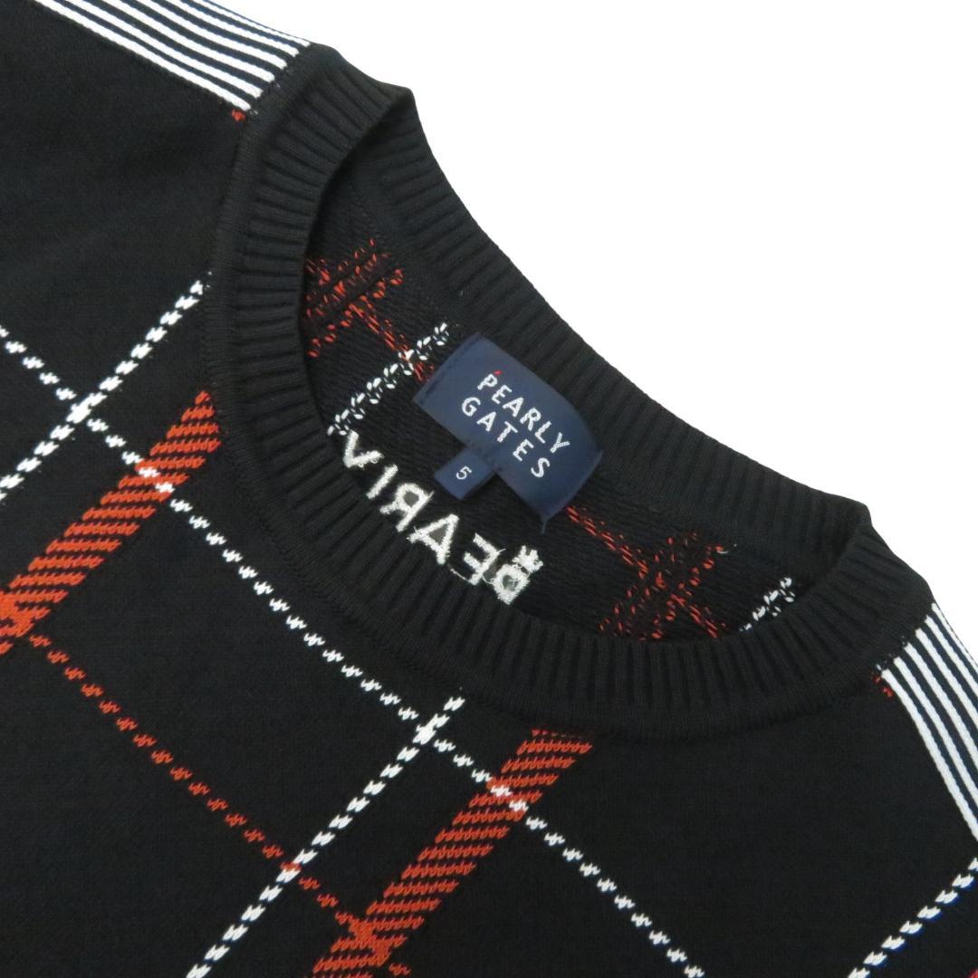 【美品】PEARLY GATES ニットセーター 5 非売品 [M7402]