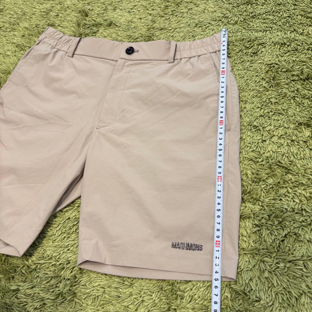 MASHMONS マシュモンズ ゴルフパンツ ハーフパンツ ベージュ系 Mサイズ