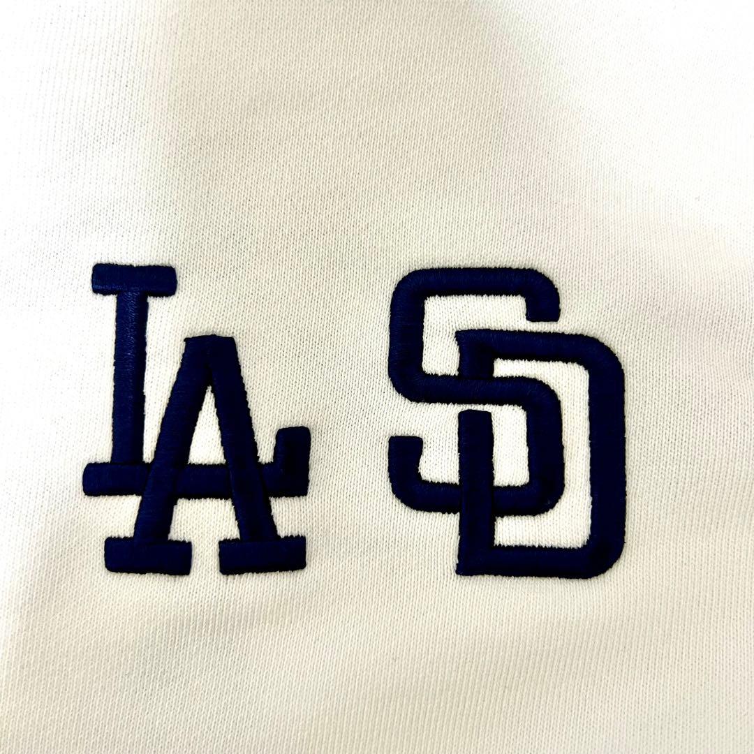 Mサイズ MLB ソウルシリーズ ドジャース パドレス パーカー 白 大谷翔平
