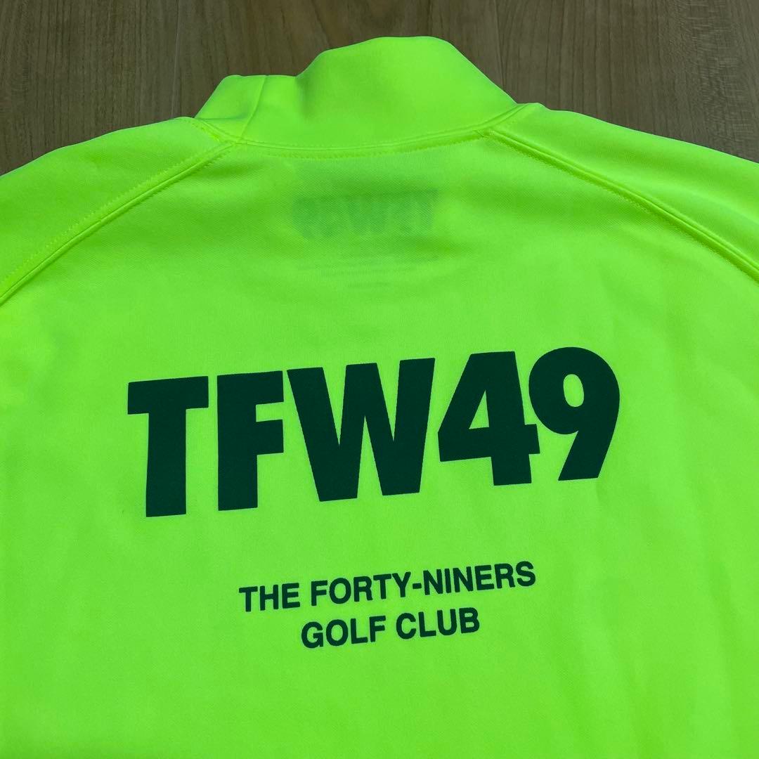 TFW49 モックネック　Tシャツ イエロー　3 ゴルフ