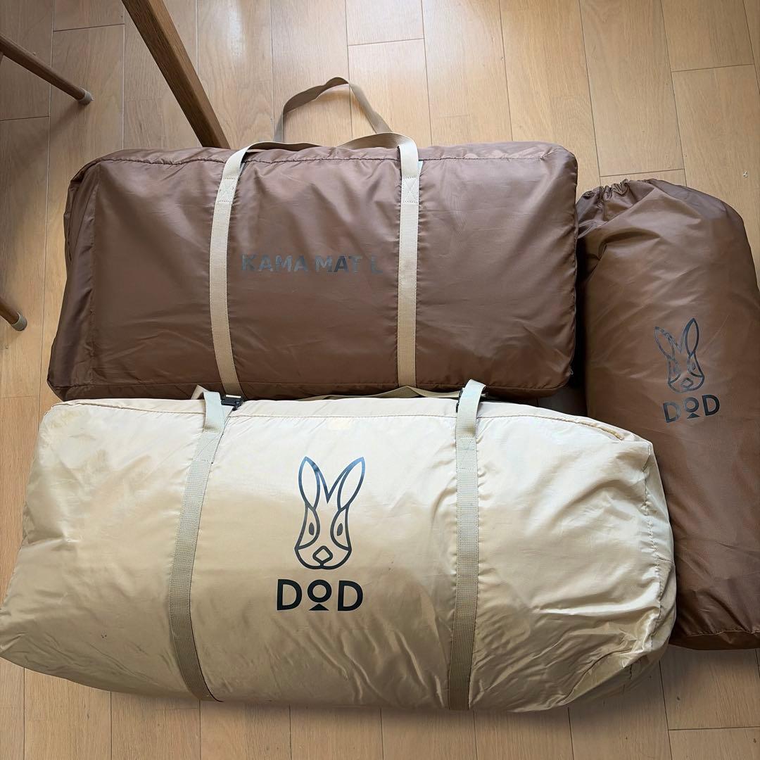 【3点セット】DOD カマボコテント3L カマインナーテント カママットL