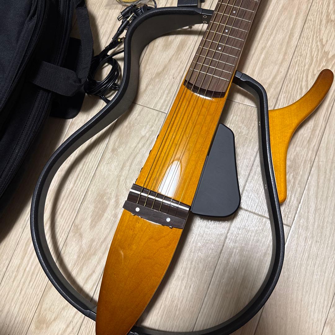 【YAMAHA SLG110S】サイレントギターセット ソフトケース付き【美品】