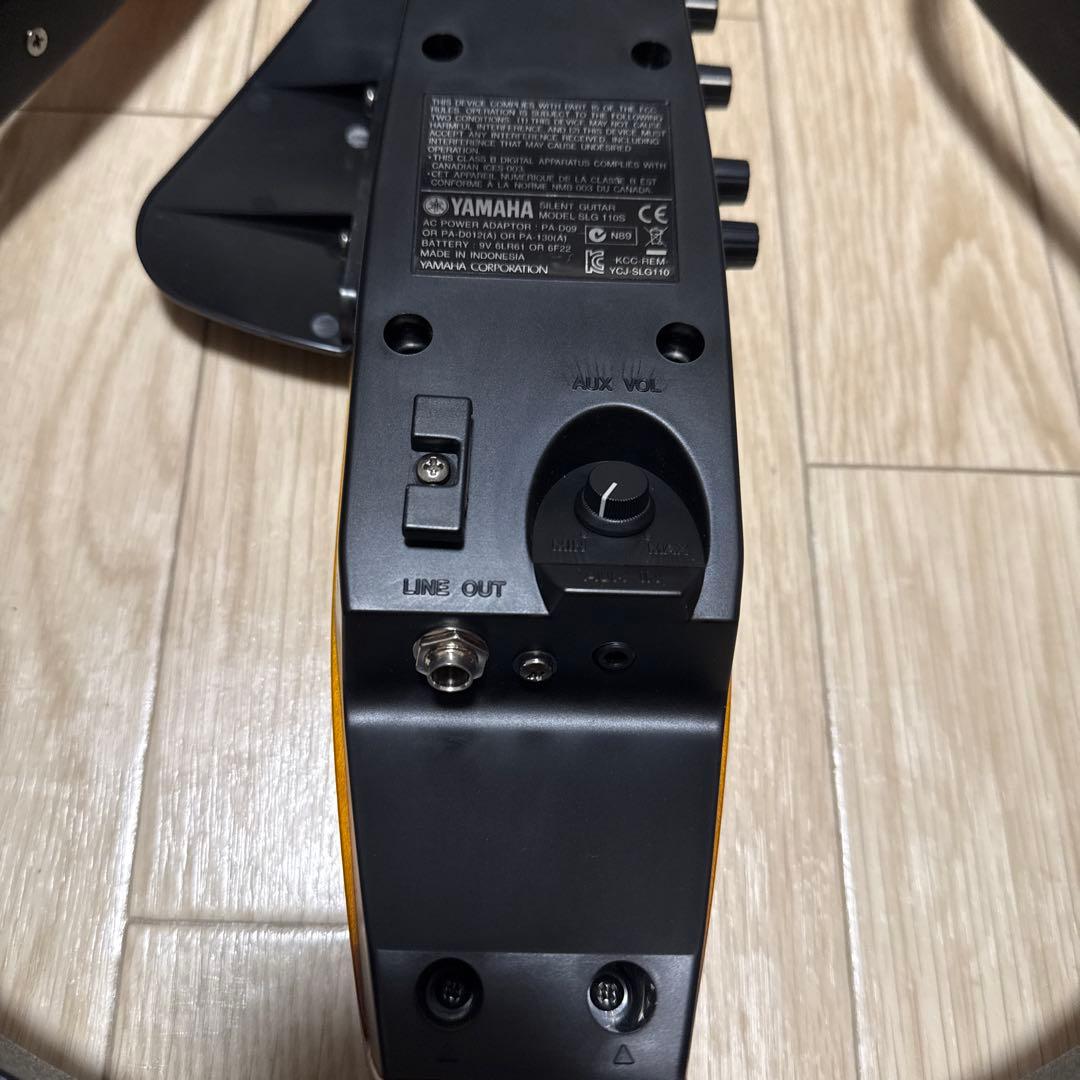 【YAMAHA SLG110S】サイレントギターセット ソフトケース付き【美品】