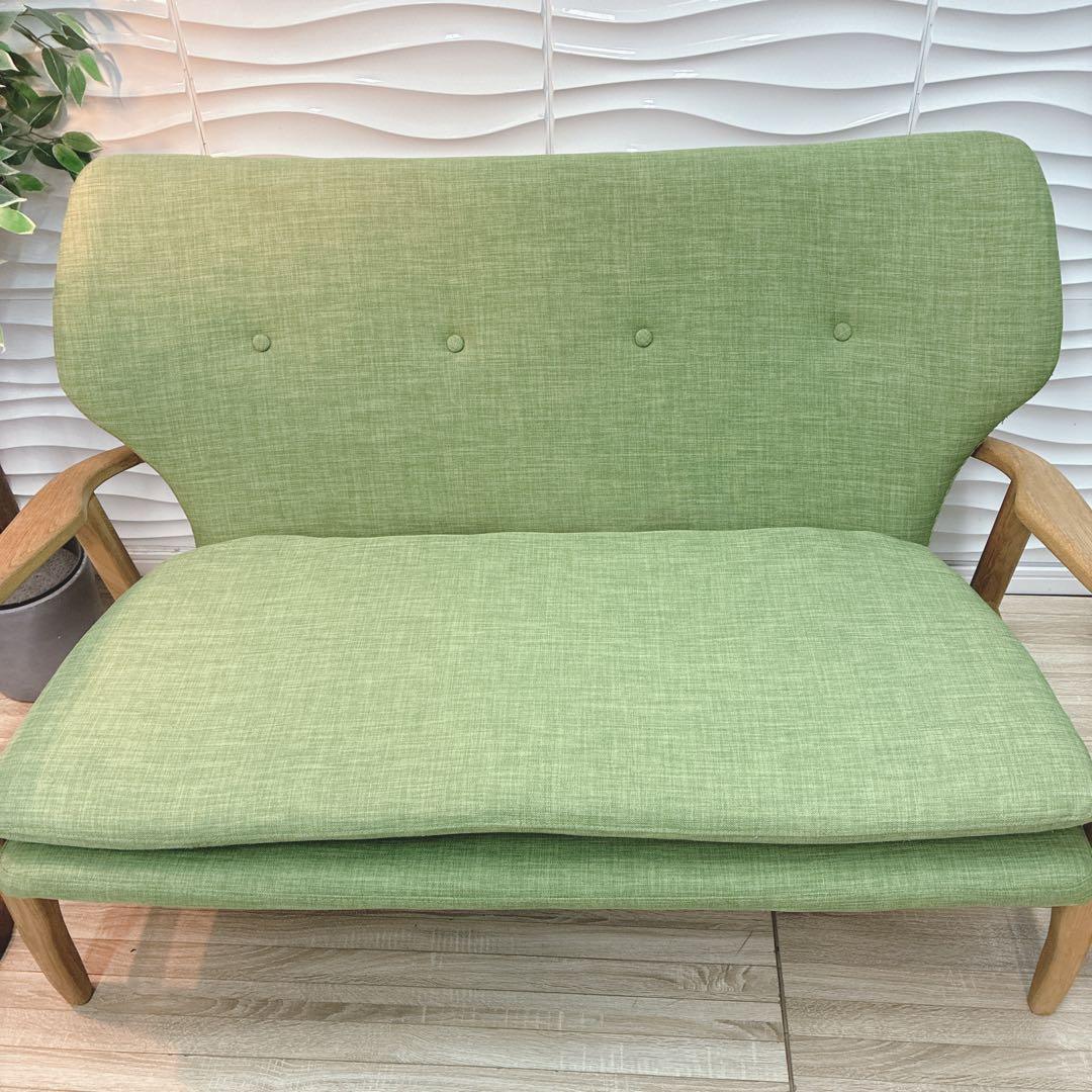 ◇大阪府全域 神戸市 配達料無料！◇NOCE◇ソファ◇2人掛け◇グリーン◇