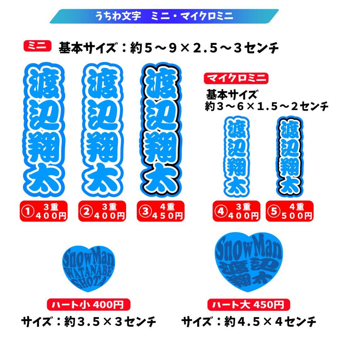 ちっぷ☆ 　ミニうちわ文字　ステッカー