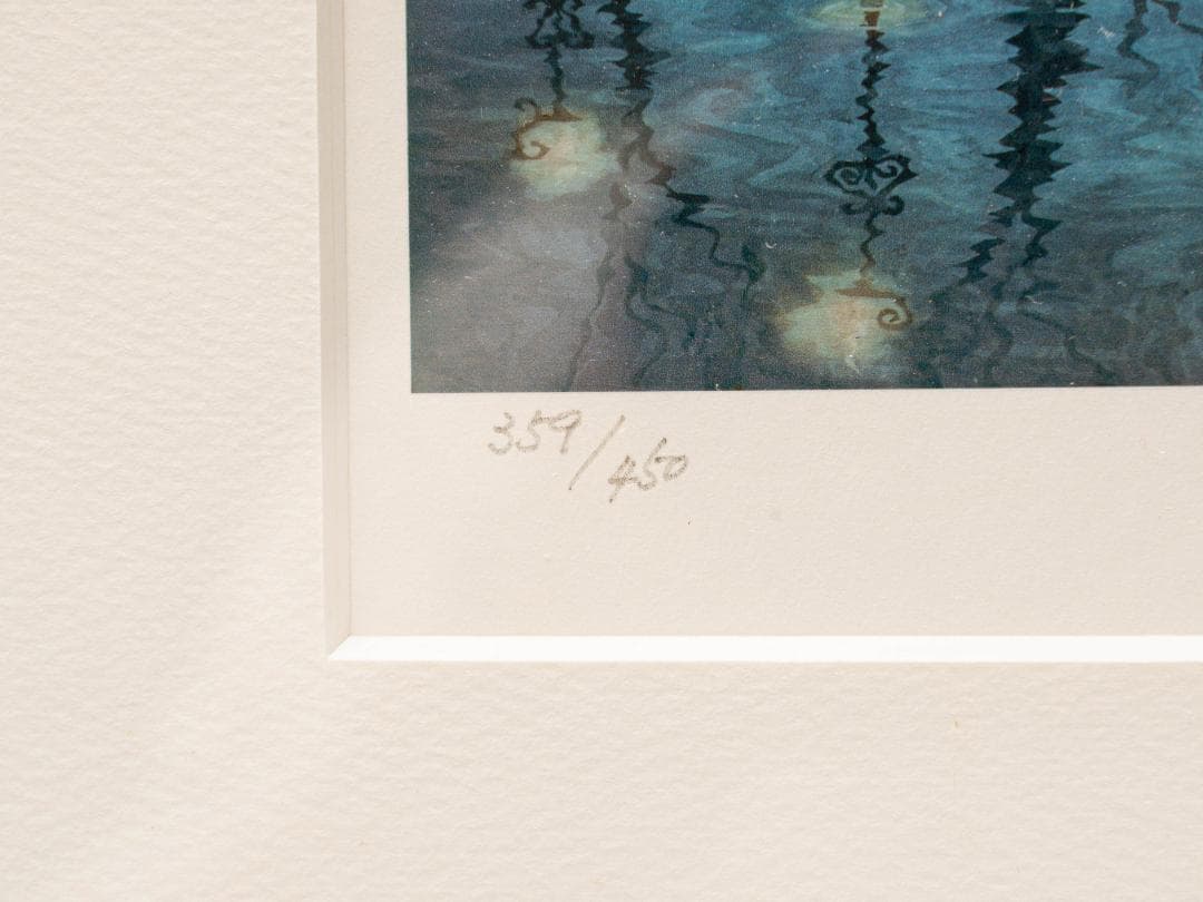 藤城清治 「ともしび」 レフグラフファイン版画 直筆サイン入 限定450部 額装