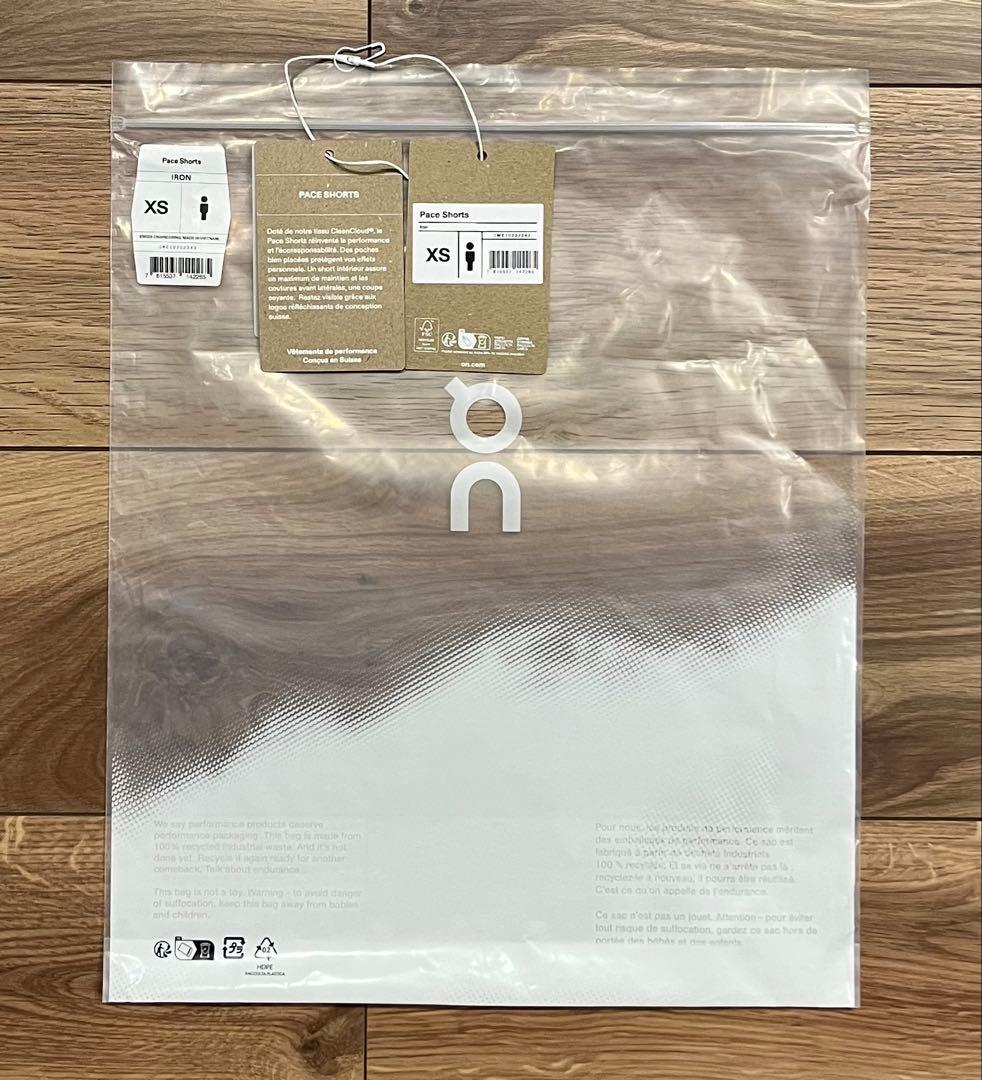 On Pace Shorts オン ペース ショーツ(Iron) メンズ XS