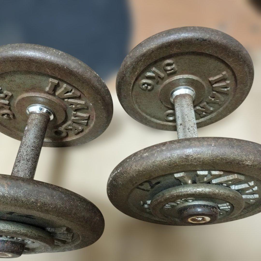 IVANKO 12kg ダンベル 鉄製　２個セット