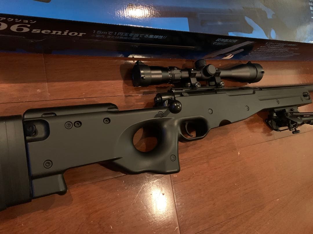 クラウンTYPE 96 シニア　エアコキ　ライフル18禁スコープ　バイポット付